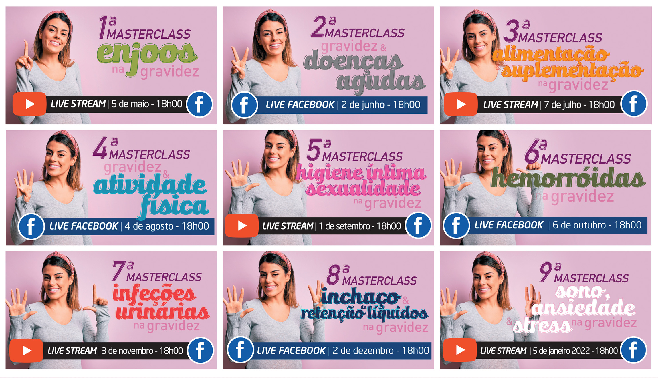 Calendário Masterclass Gravidez
